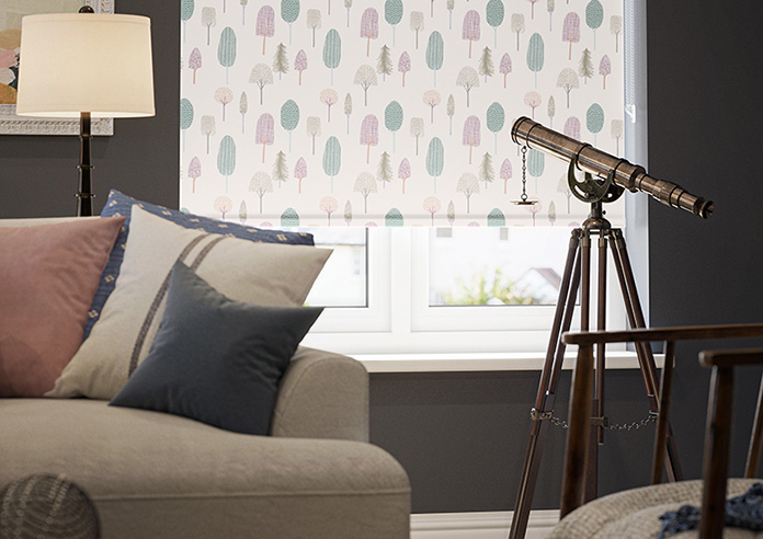 Forest Ramble, Evening Pinks - Roller Blind - Image 5